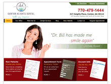 Tablet Screenshot of cantonheightsdental.com